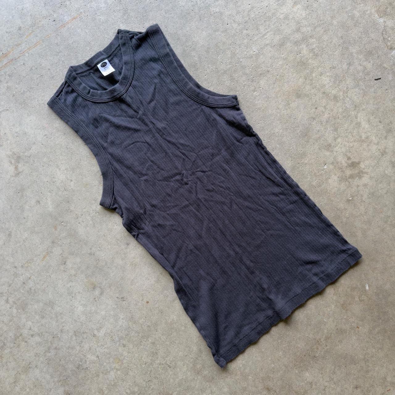 Super Rare 90s PBX Black Ribbed Tank - GRAIL - Thumbnail 3