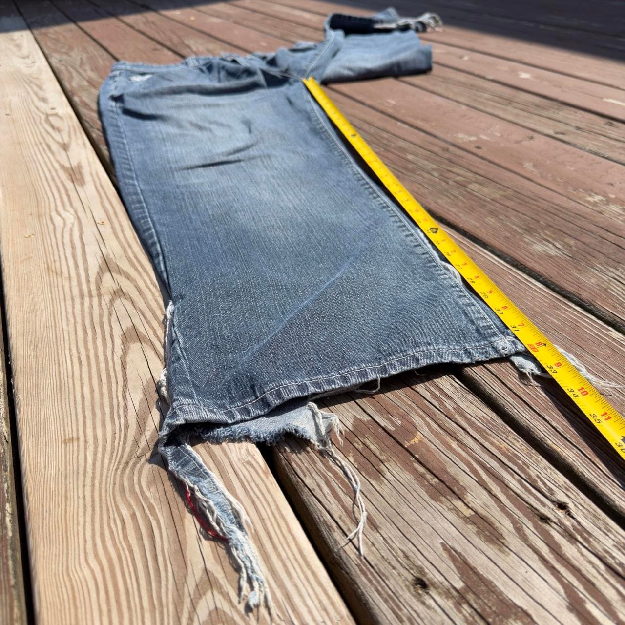 SUPER RARE 90s Ecko Unltd. Distressed Blue Denim Jeans w/ Skull Embroidery - GRAIL - Thumbnail 8