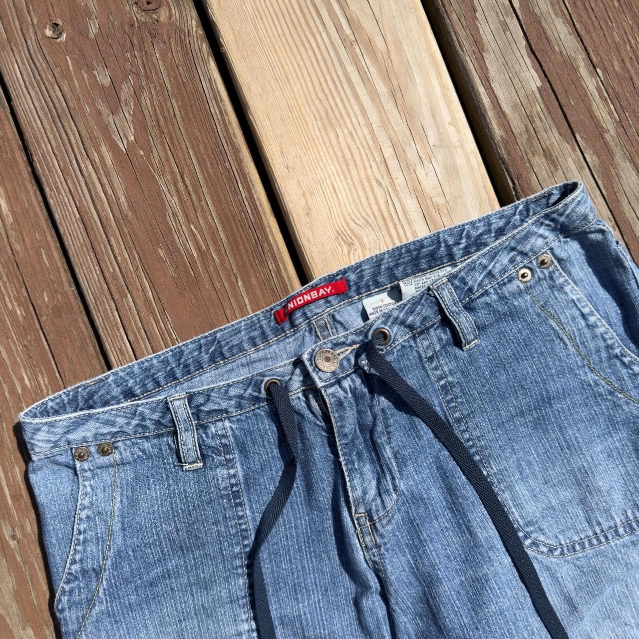 Super Rare 90s Union Bay Grails Denim Shorts w/ Cherry Embroidery - GRAIL - Thumbnail 4