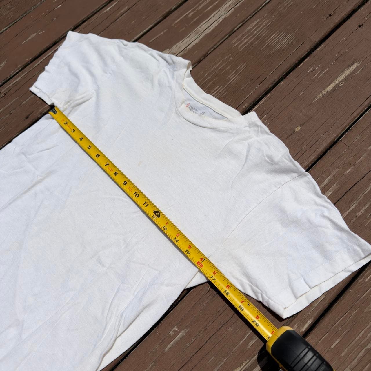 Super Rare 90s Hanes Blank White Tee | GRAIL - Thumbnail 8