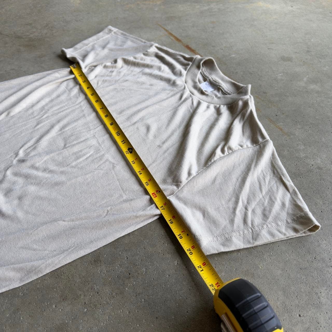 Super Rare 90s Campbellsville Apparel Company Blank Cream Tee - GRAIL - Thumbnail 6
