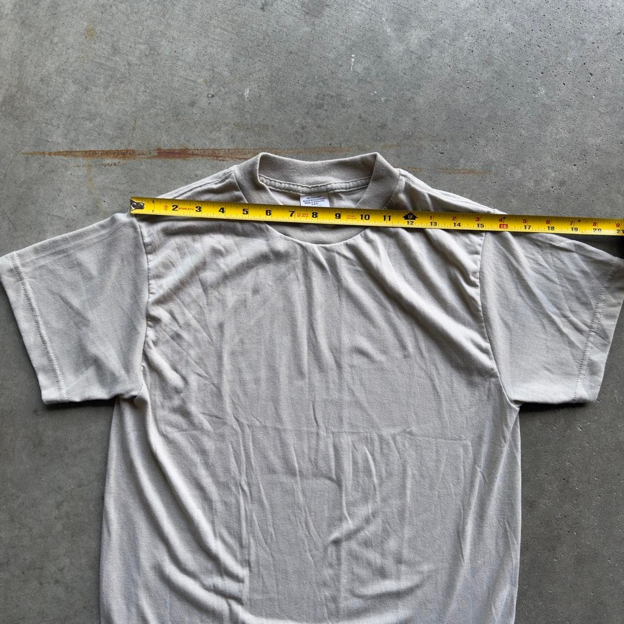 Super Rare 90s Campbellsville Apparel Company Blank Cream Tee - GRAIL - Thumbnail 4