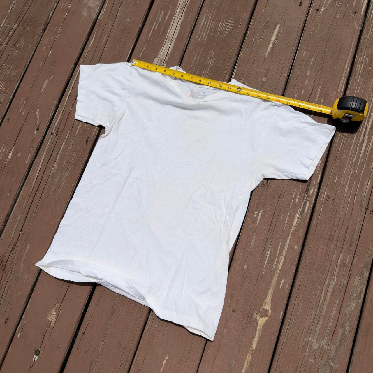 Super Rare 90s Hanes Blank White Tee | GRAIL - Thumbnail 6