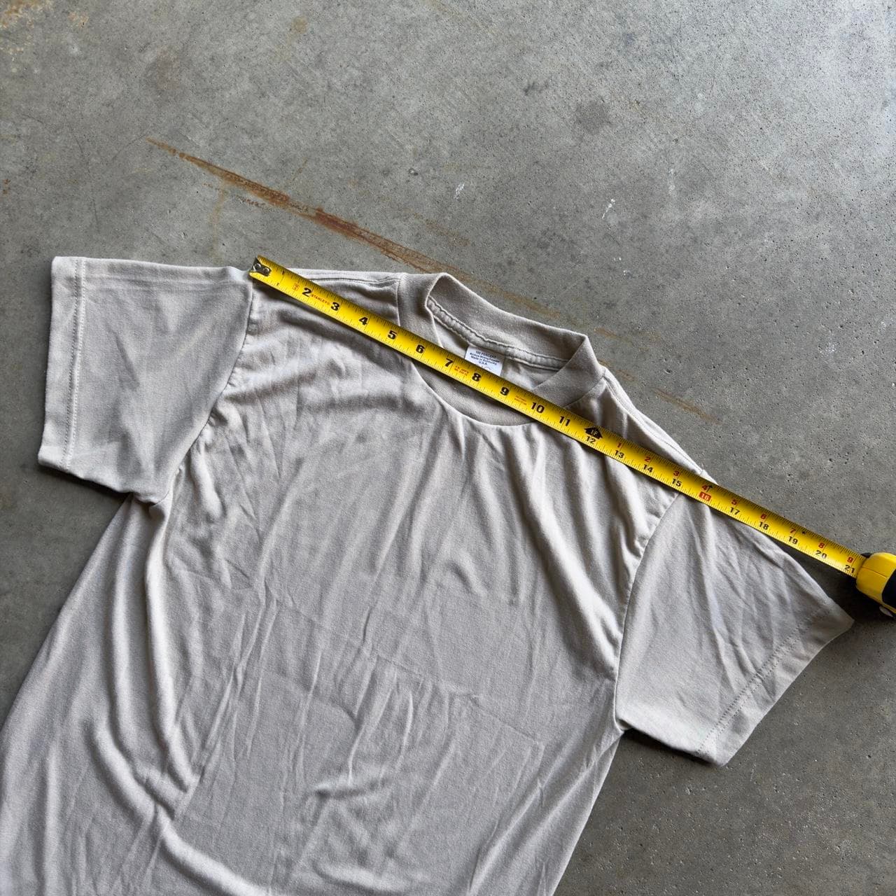 Super Rare 90s Campbellsville Apparel Company Blank Cream Tee - GRAIL - Thumbnail 7