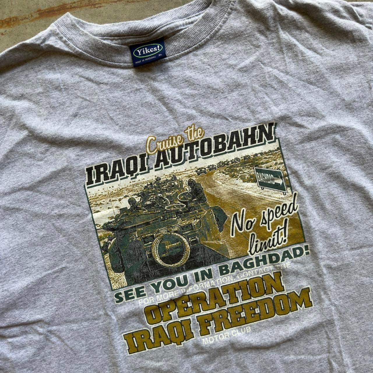 Super Rare Early 2000s Operation Iraqi Freedom Tee - GRAIL - Thumbnail 3
