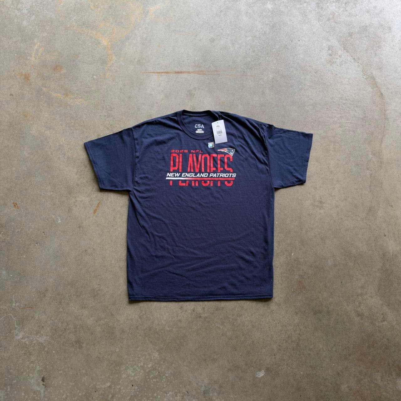 SUPER RARE NFL Playoffs New England Patriots Tee - DEADSTOCK GRAIL