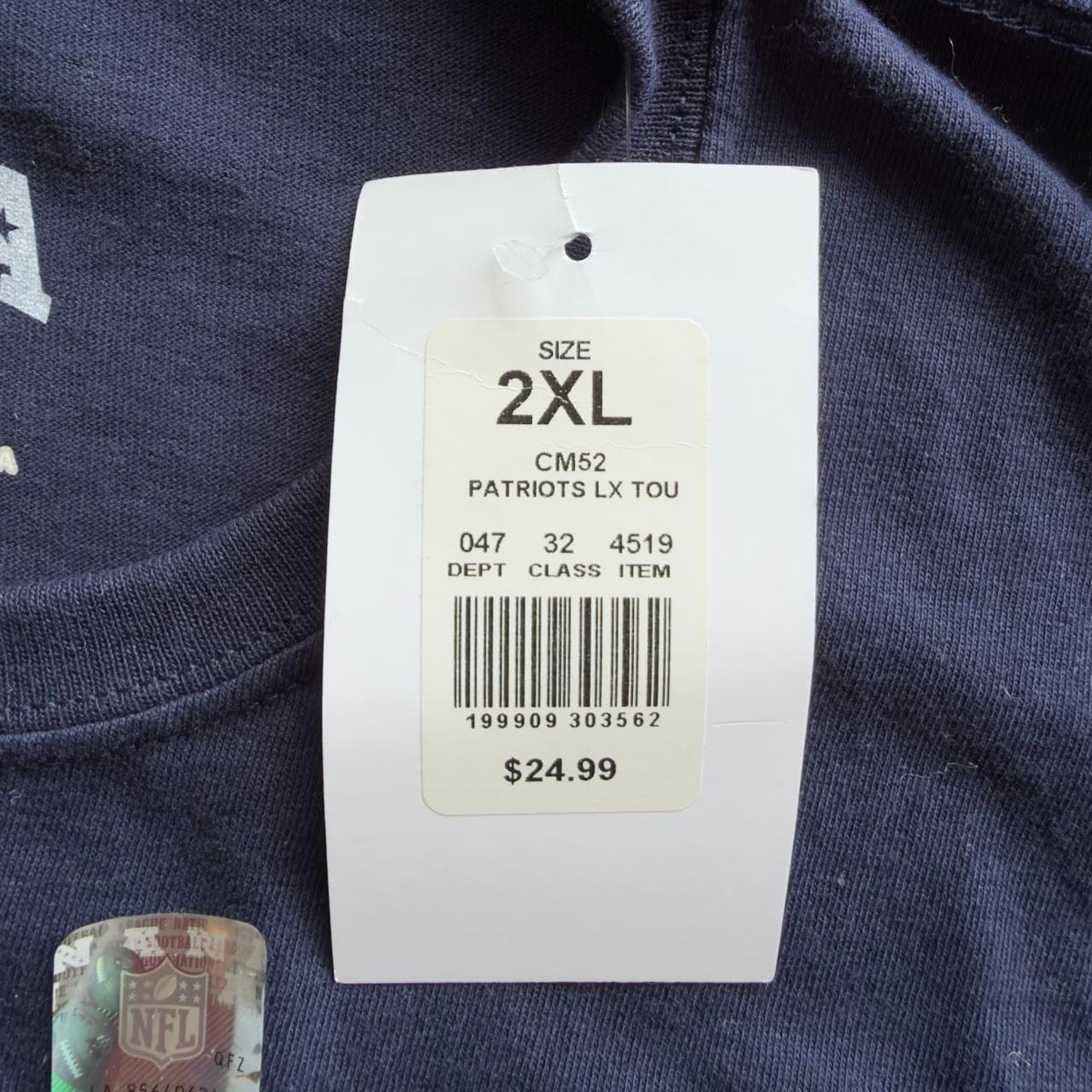SUPER RARE NFL Playoffs New England Patriots Tee - DEADSTOCK GRAIL - Thumbnail 4