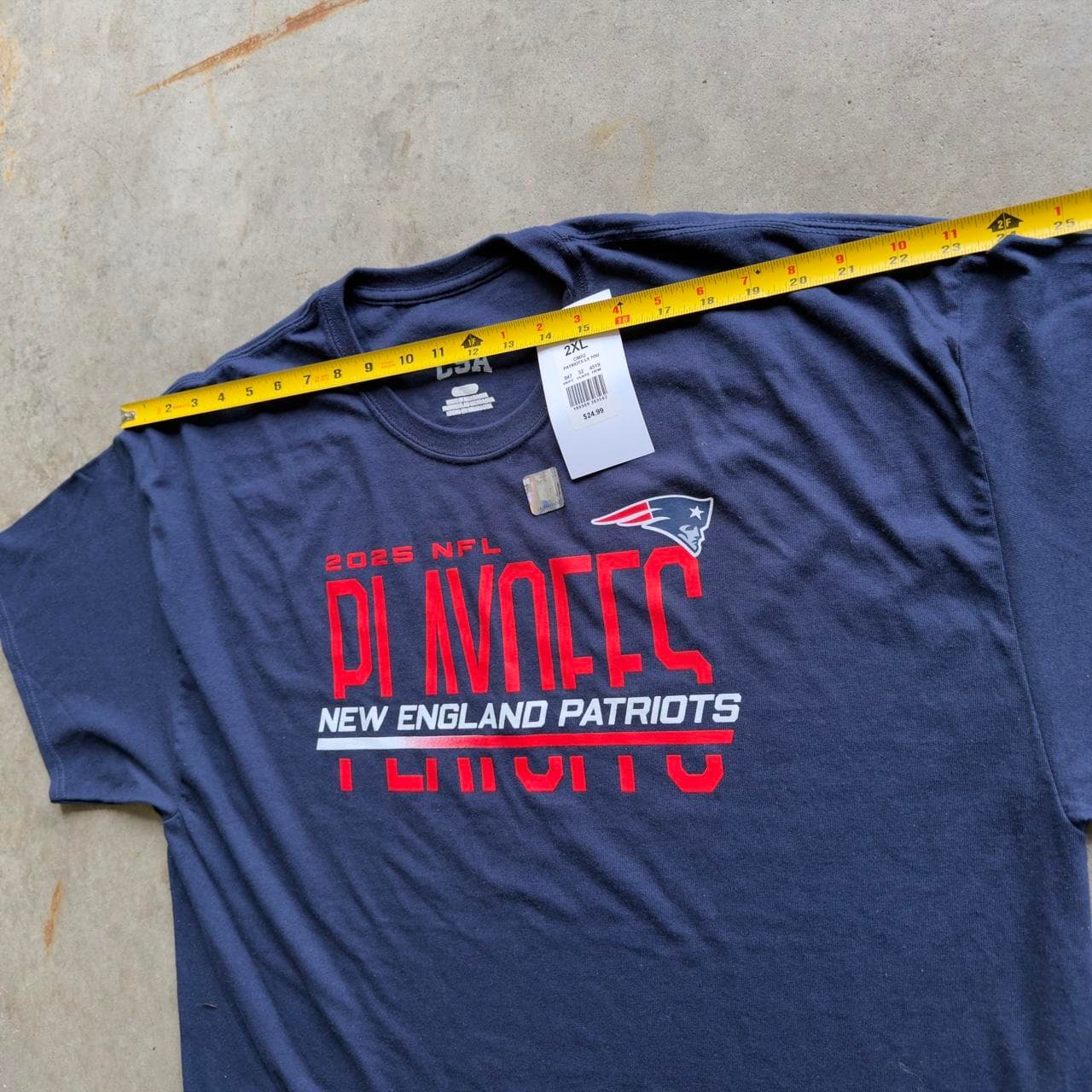 SUPER RARE NFL Playoffs New England Patriots Tee - DEADSTOCK GRAIL - Thumbnail 8
