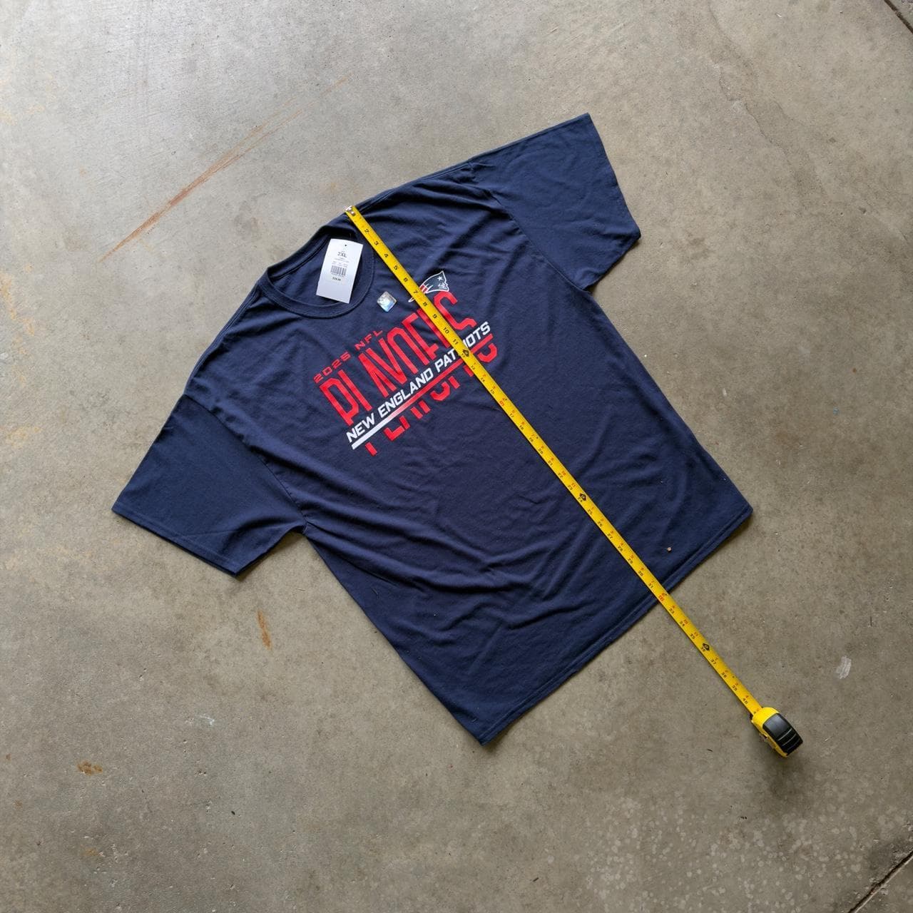 SUPER RARE NFL Playoffs New England Patriots Tee - DEADSTOCK GRAIL - Thumbnail 5
