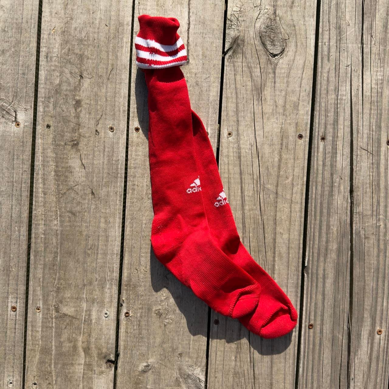 RARE 1990s ADIDAS RED FIELD HOCKEY SOCKS 🔥 - Thumbnail 4
