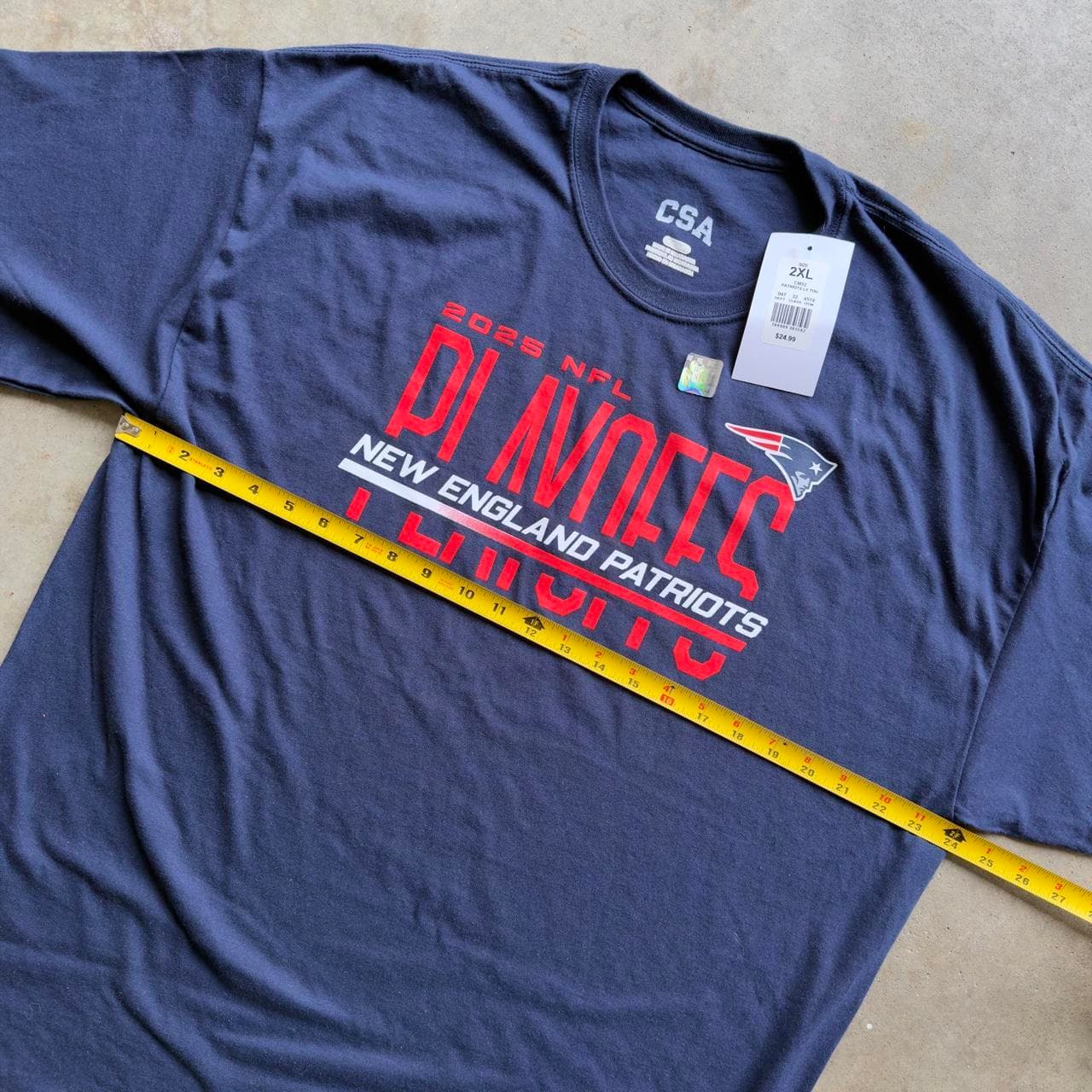 SUPER RARE NFL Playoffs New England Patriots Tee - DEADSTOCK GRAIL - Thumbnail 7