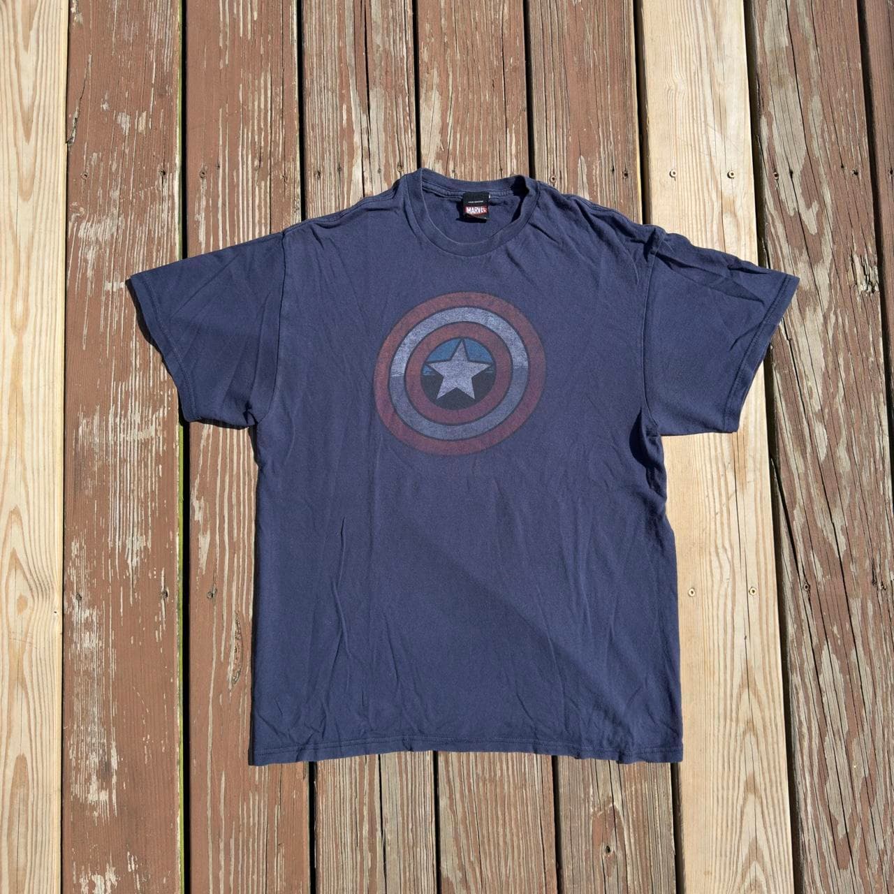Super Rare 2011 Marvel Captain America Tee - Mad Engine Grail