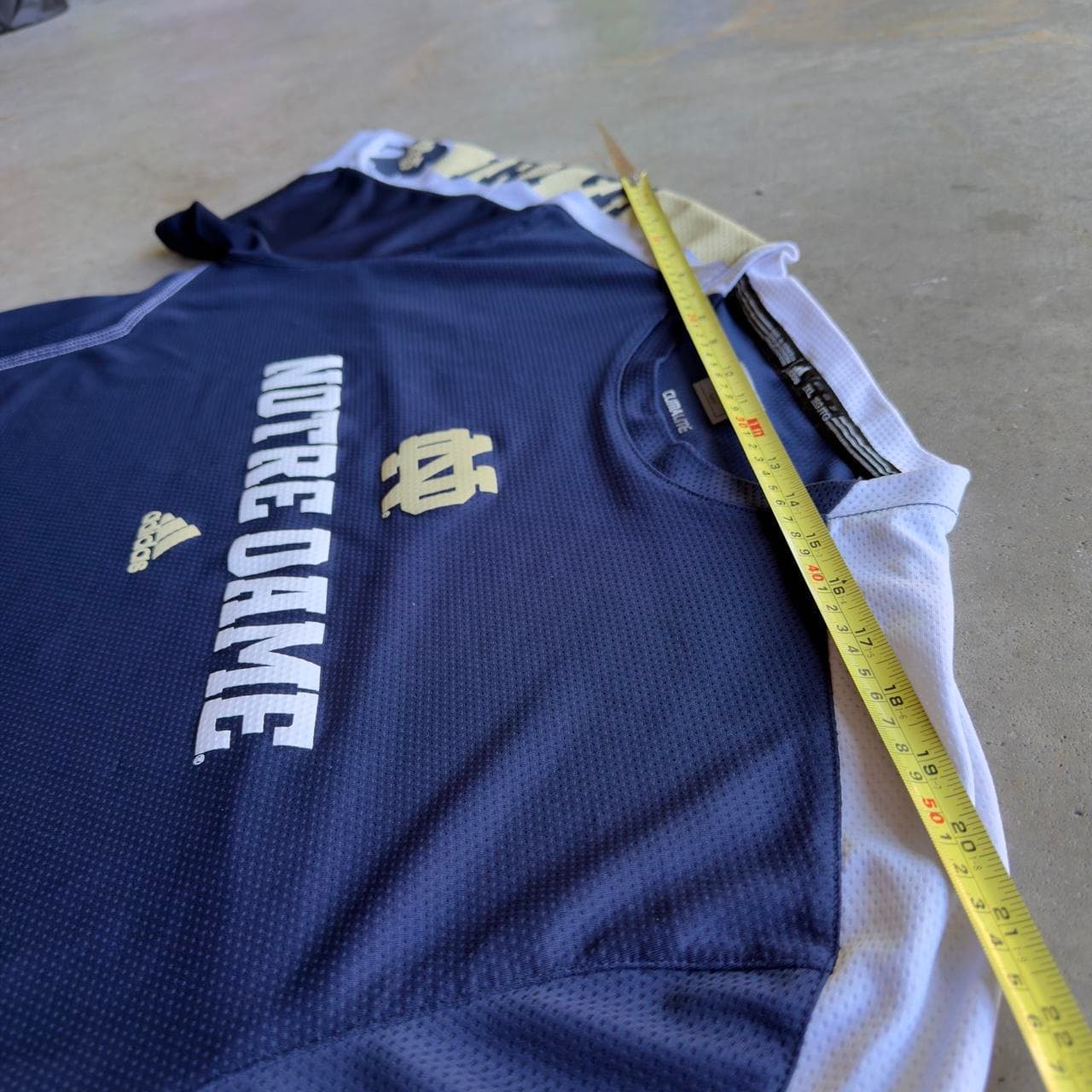 Super Rare Early 2000s Adidas Notre Dame Fighting Baseball Jersey - INSANE CRAZY GRAIL - Thumbnail 7