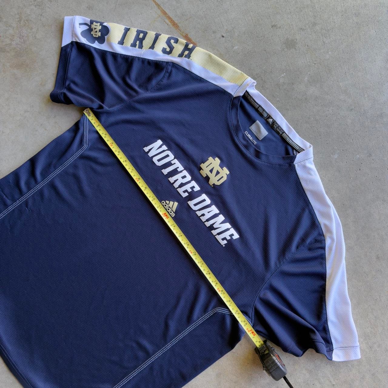 Super Rare Early 2000s Adidas Notre Dame Fighting Baseball Jersey - INSANE CRAZY GRAIL - Thumbnail 8