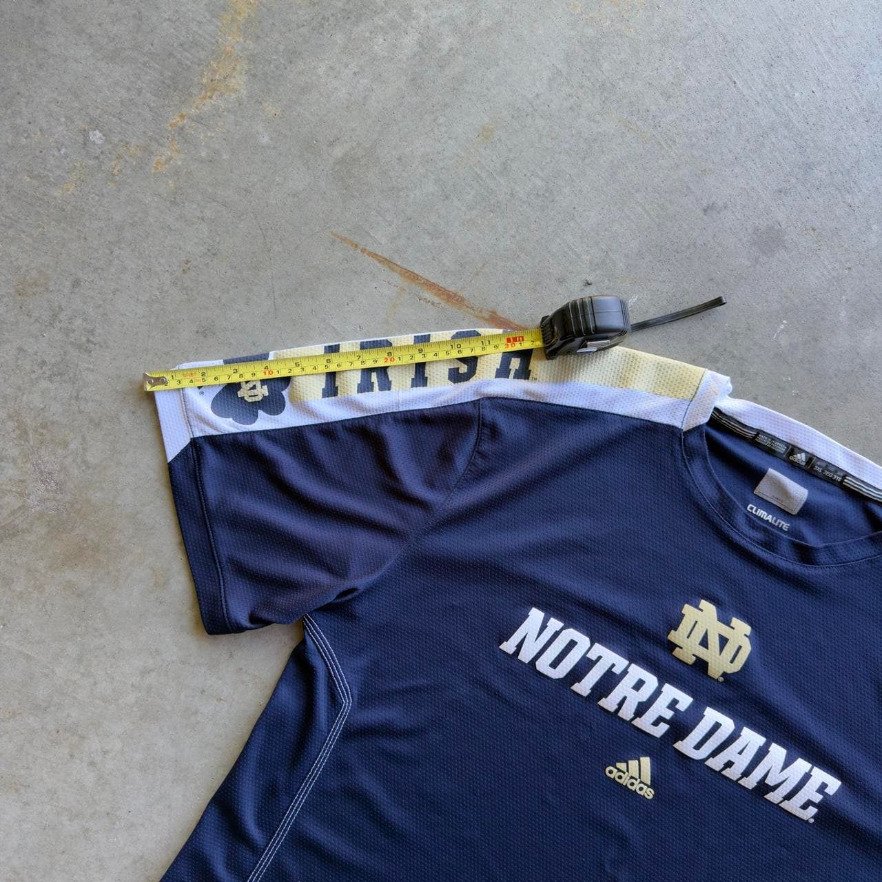 Super Rare Early 2000s Adidas Notre Dame Fighting Baseball Jersey - INSANE CRAZY GRAIL - Thumbnail 6