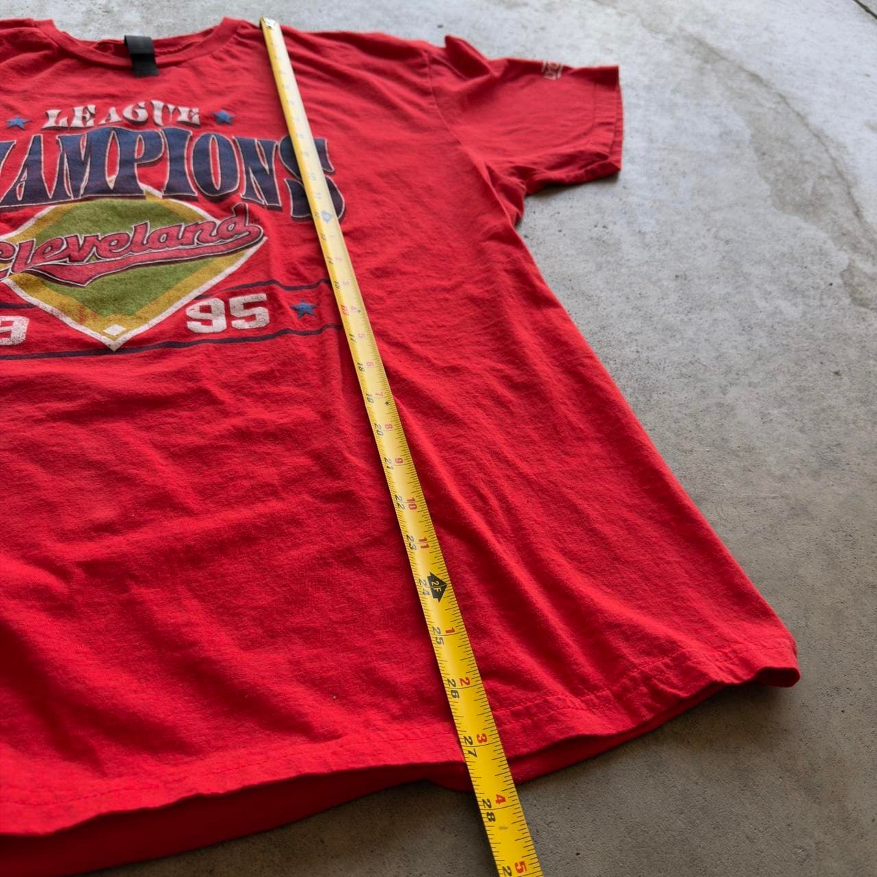 Super Rare 1995 Cleveland Indians World Series Tee - SUPER RARE 90s MLB Grail - Thumbnail 7