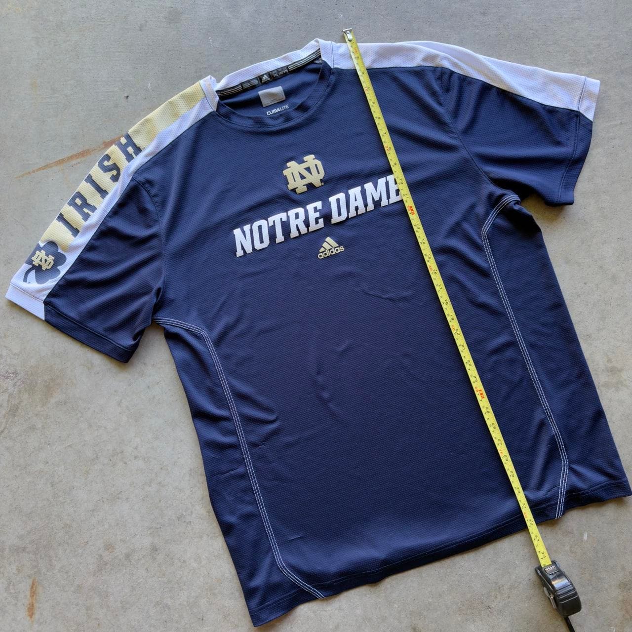Super Rare Early 2000s Adidas Notre Dame Fighting Baseball Jersey - INSANE CRAZY GRAIL - Thumbnail 5