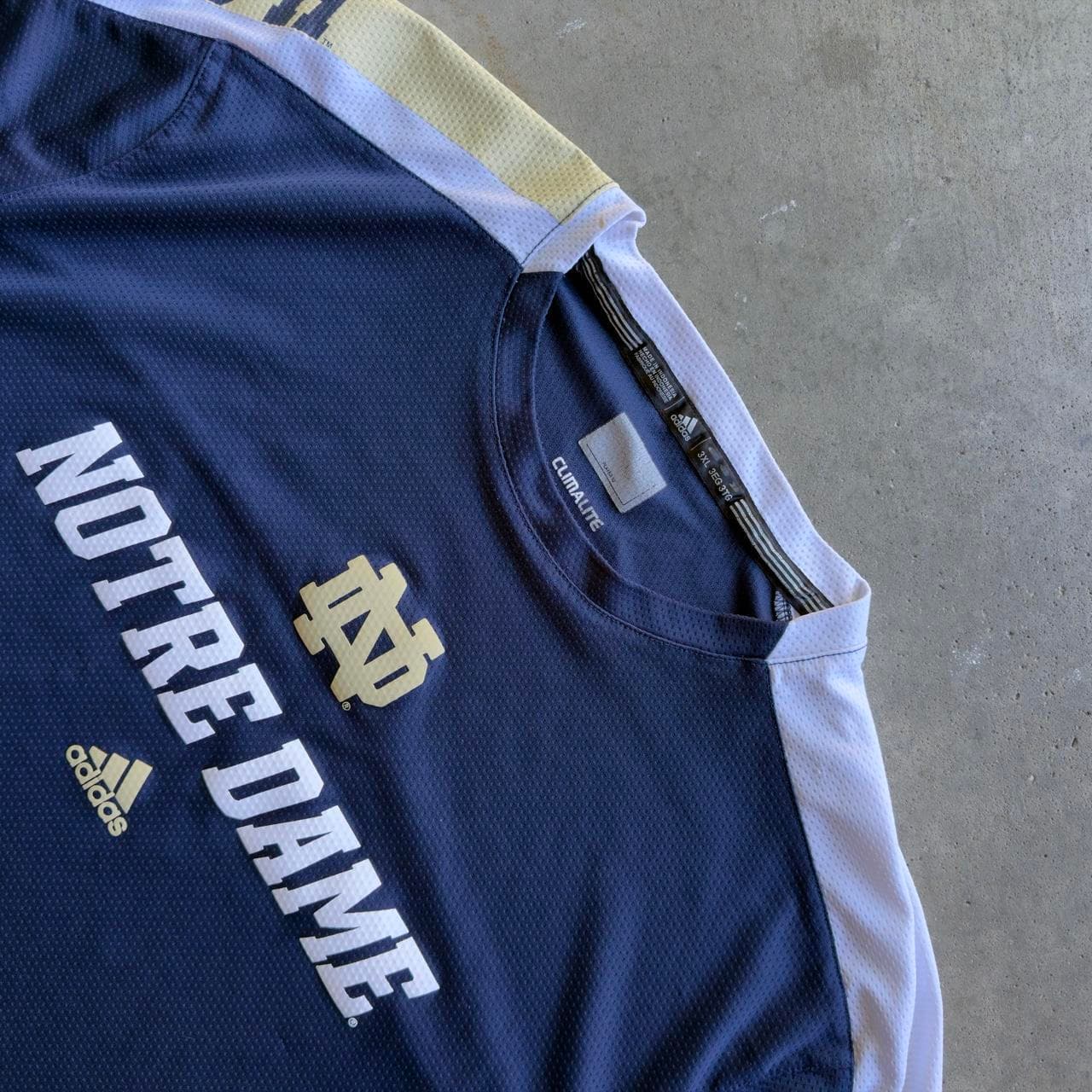 Super Rare Early 2000s Adidas Notre Dame Fighting Baseball Jersey - INSANE CRAZY GRAIL - Thumbnail 3