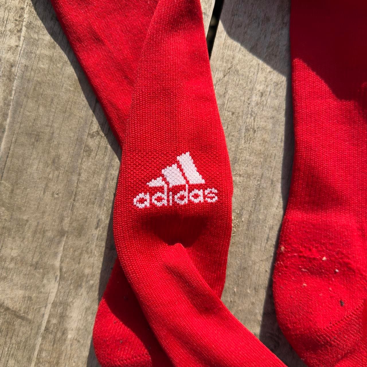 RARE 1990s ADIDAS RED FIELD HOCKEY SOCKS 🔥 - Thumbnail 3