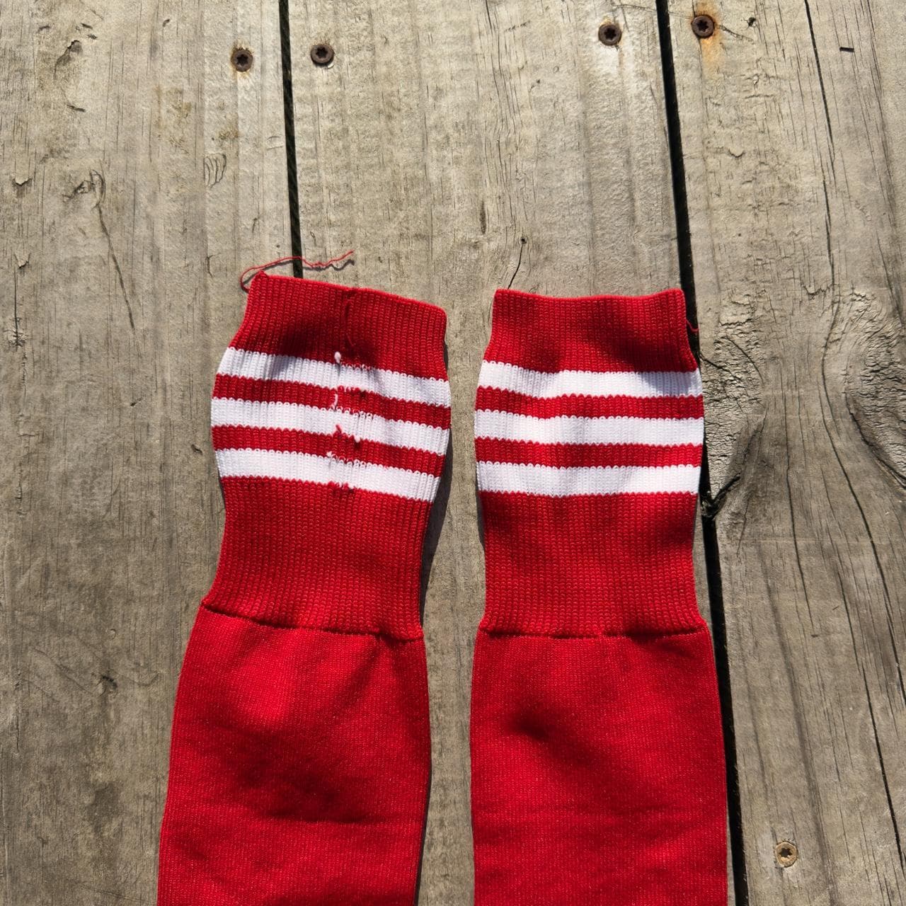 RARE 1990s ADIDAS RED FIELD HOCKEY SOCKS 🔥 - Thumbnail 7