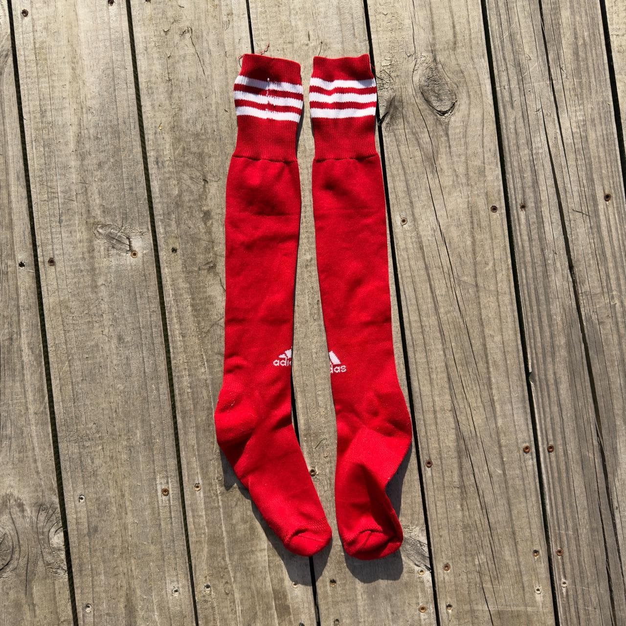 RARE 1990s ADIDAS RED FIELD HOCKEY SOCKS 🔥 - Thumbnail 6