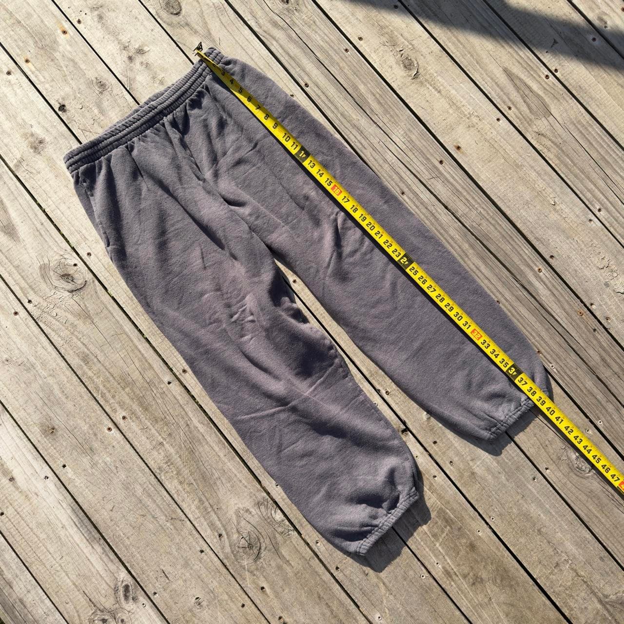 Super Rare 90s Fruit of the Loom Grey Sweatpants - GRAIL - Thumbnail 4