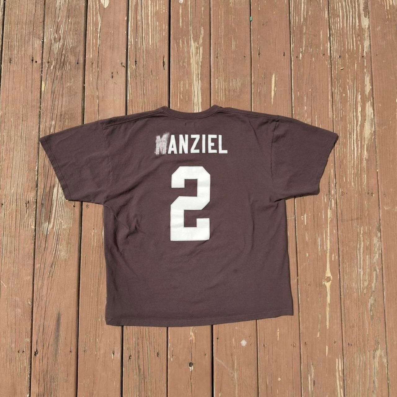 Vintage 2000s Cleveland Browns Johnny Manziel Johnny Football T-Shirt - Thumbnail 2