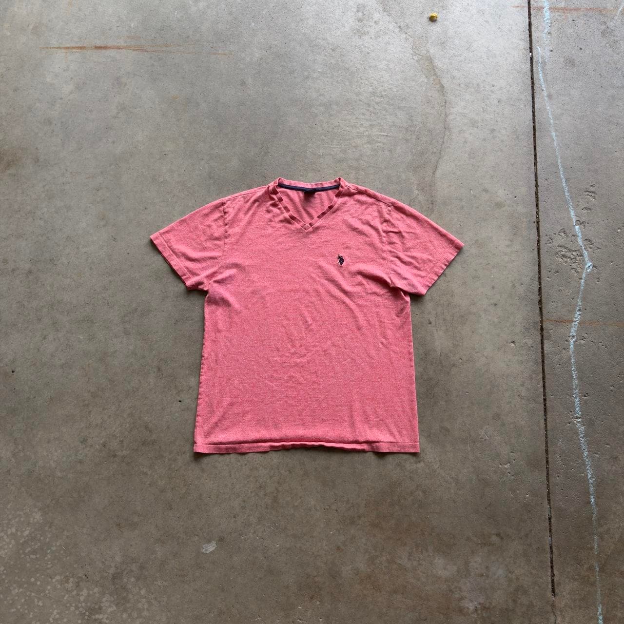 Super Rare Early 2000s U.S. Polo Assn Salmon Tee - GRAIL