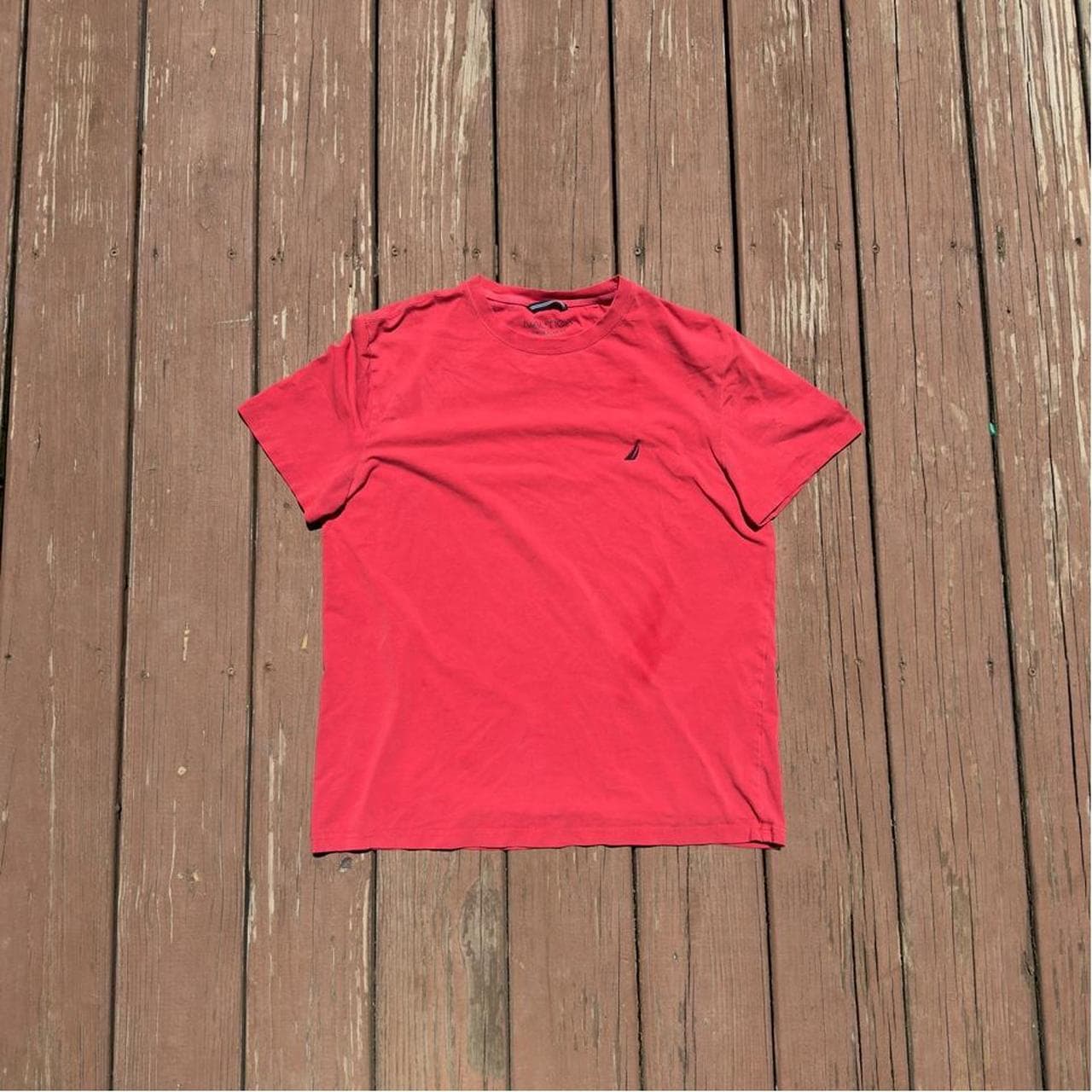 Vintage Early 2000s Nautica Red Performance Tee Men’s Large Embroidered Sail Logo Y2K Grail