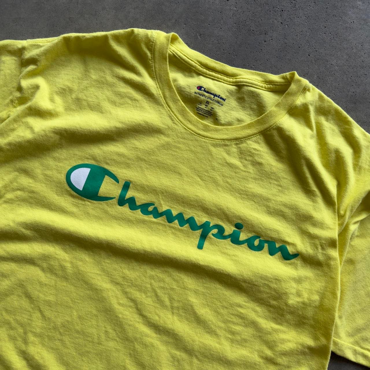 Super RARE Early 2000s Champion Script Logo Tee - Y2K GRAIL - Thumbnail 2