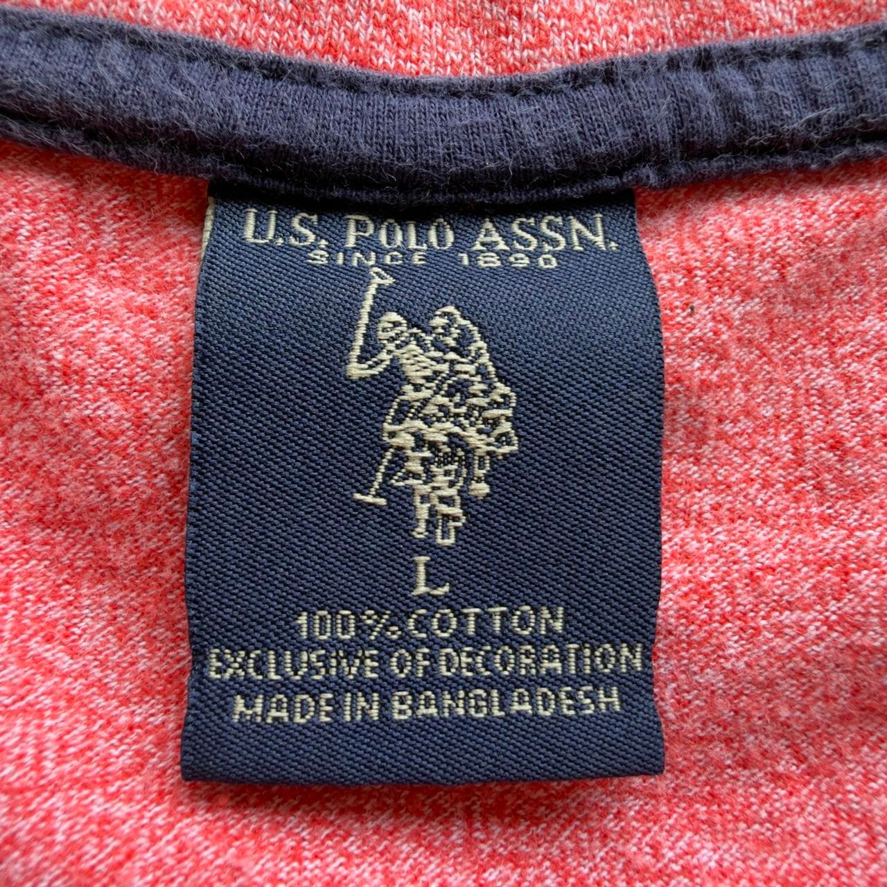 Super Rare Early 2000s U.S. Polo Assn Salmon Tee - GRAIL - Thumbnail 3