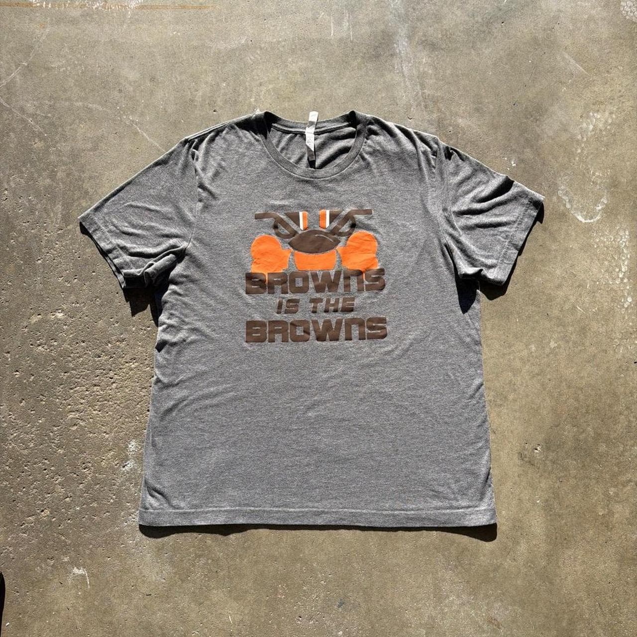Bella+Canvas Cleveland Browns T-Shirt Grey NFL Funny Trendy Joke Tee “Browns Is The Browns”