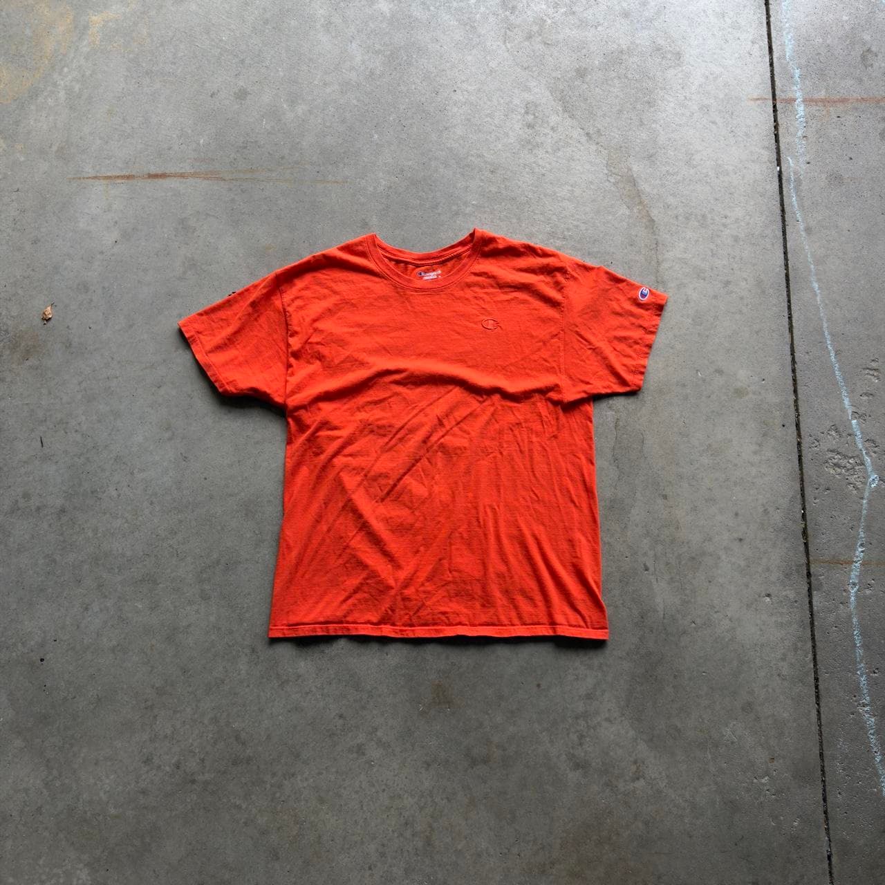 Super Rare Early 2000s Orange Champion Tee - GRAIL