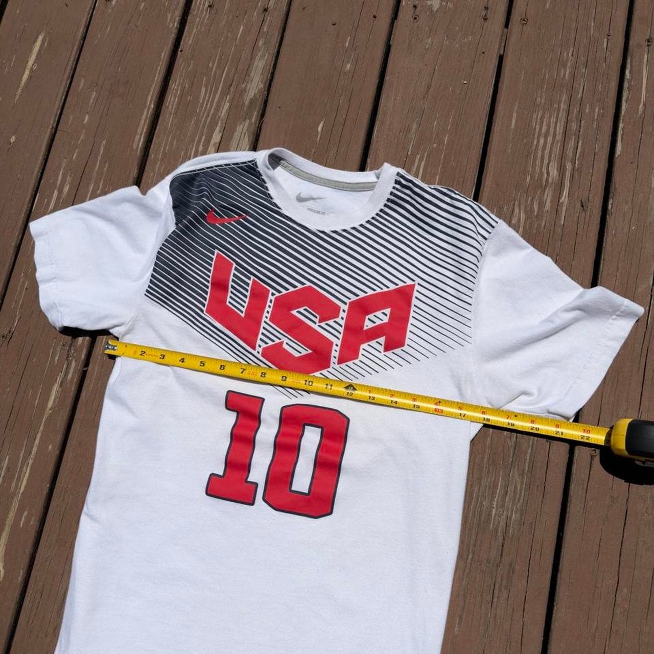 Super Rare Nike USA Dream Team 2012 Kyrie Irving 10 Olympics T-Shirt - Thumbnail 5