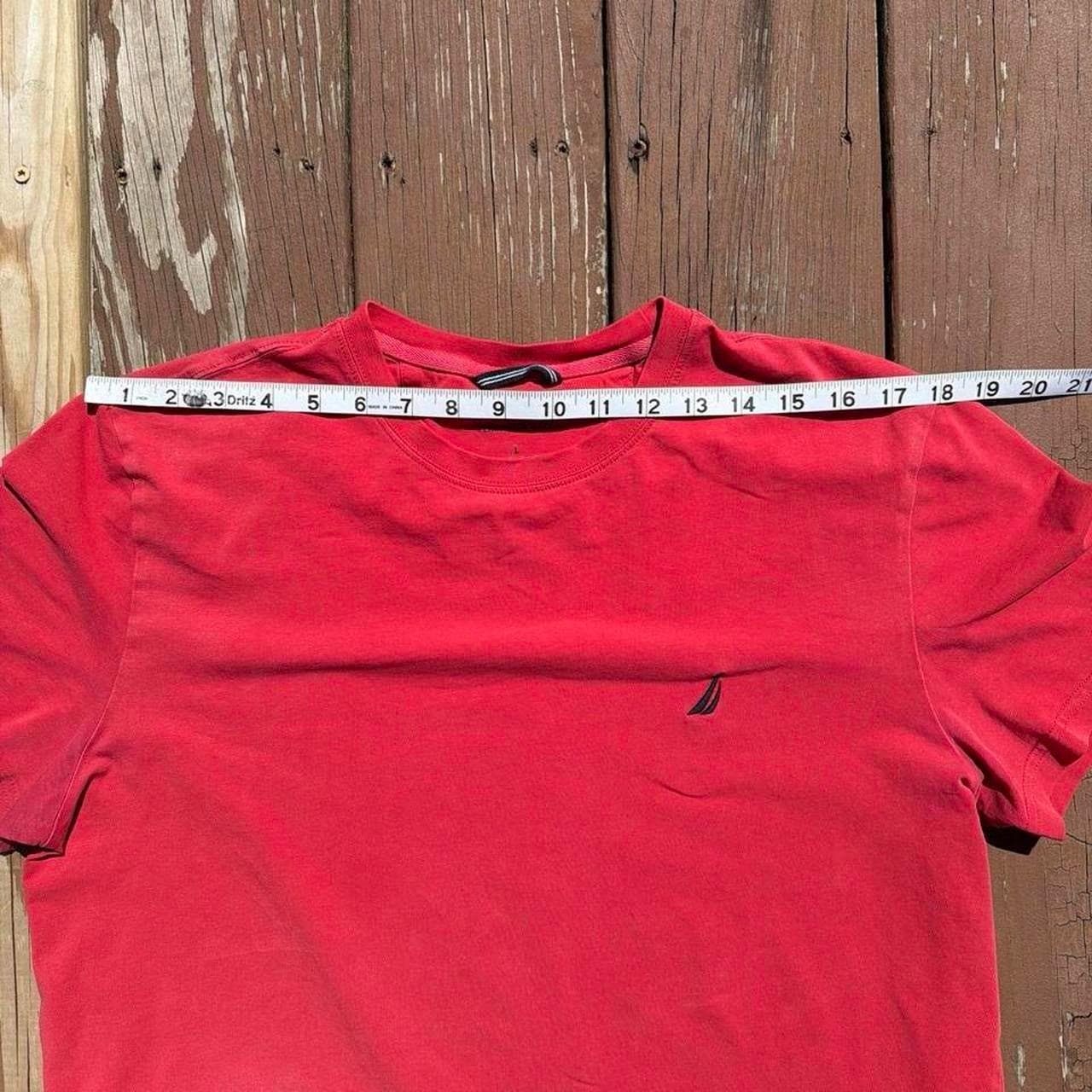 Vintage Early 2000s Nautica Red Performance Tee Men’s Large Embroidered Sail Logo Y2K Grail - Thumbnail 4