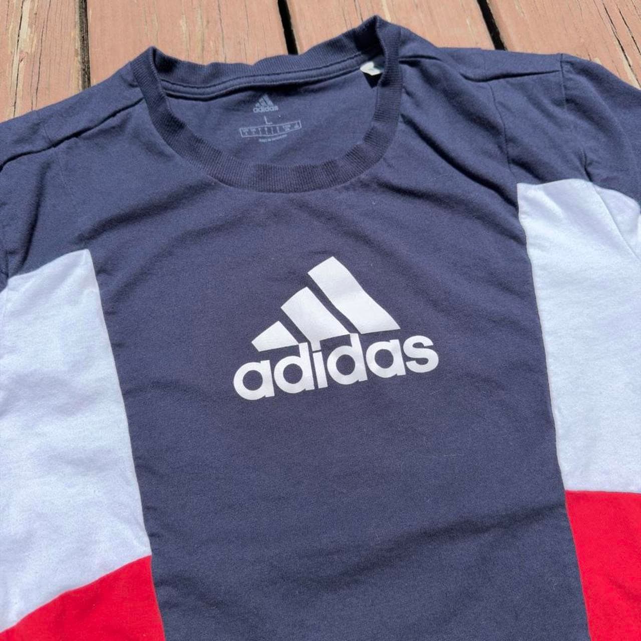Super Rare Early 2000s Grail Adidas Colorblock Tee - Y2K GRAIL - Thumbnail 4