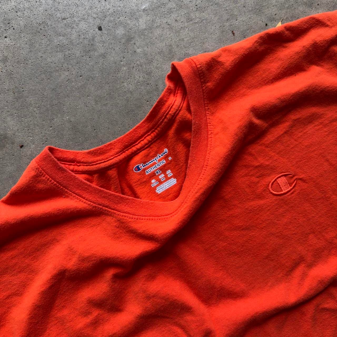 Super Rare Early 2000s Orange Champion Tee - GRAIL - Thumbnail 2