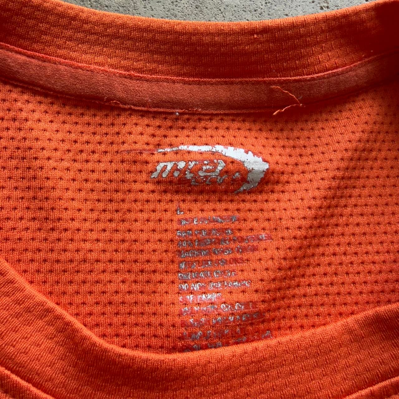 Super Rare Early 2000s MRA Sports Orange Mesh Athletic Tee - CRAZY GRAIL - Thumbnail 3