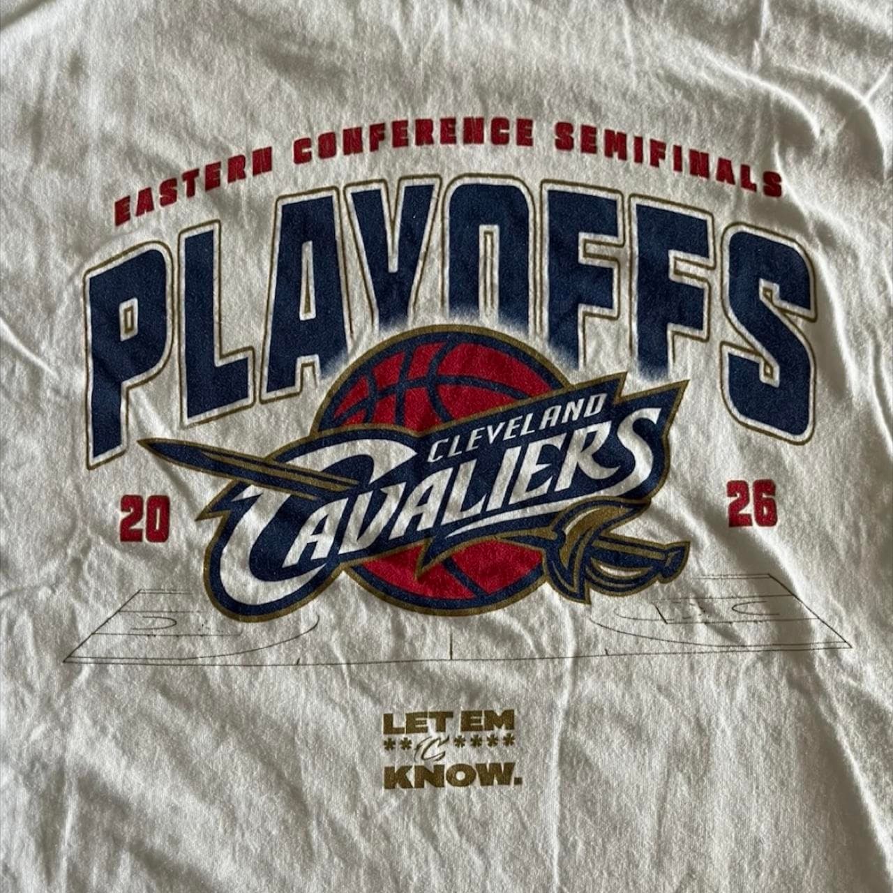 SUPER RARE 2026 CLEVELAND CAVALIERS EASTERN CONFERENCE SEMIFINALS TEE - PLAYOFFS GRAIL - Thumbnail 2