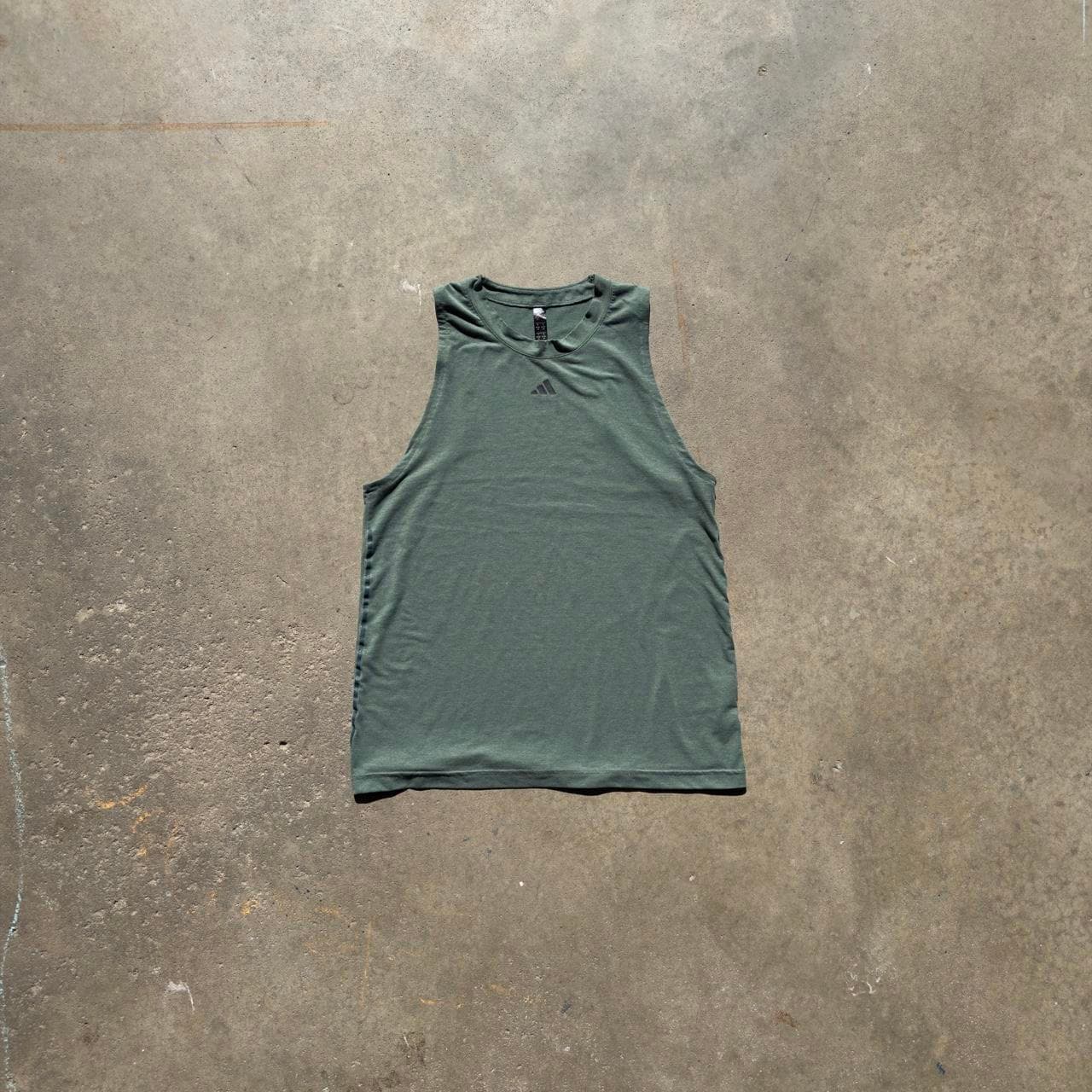 Super Rare Early 2000s Adidas Green Tank Top - Rare Vintage Grail