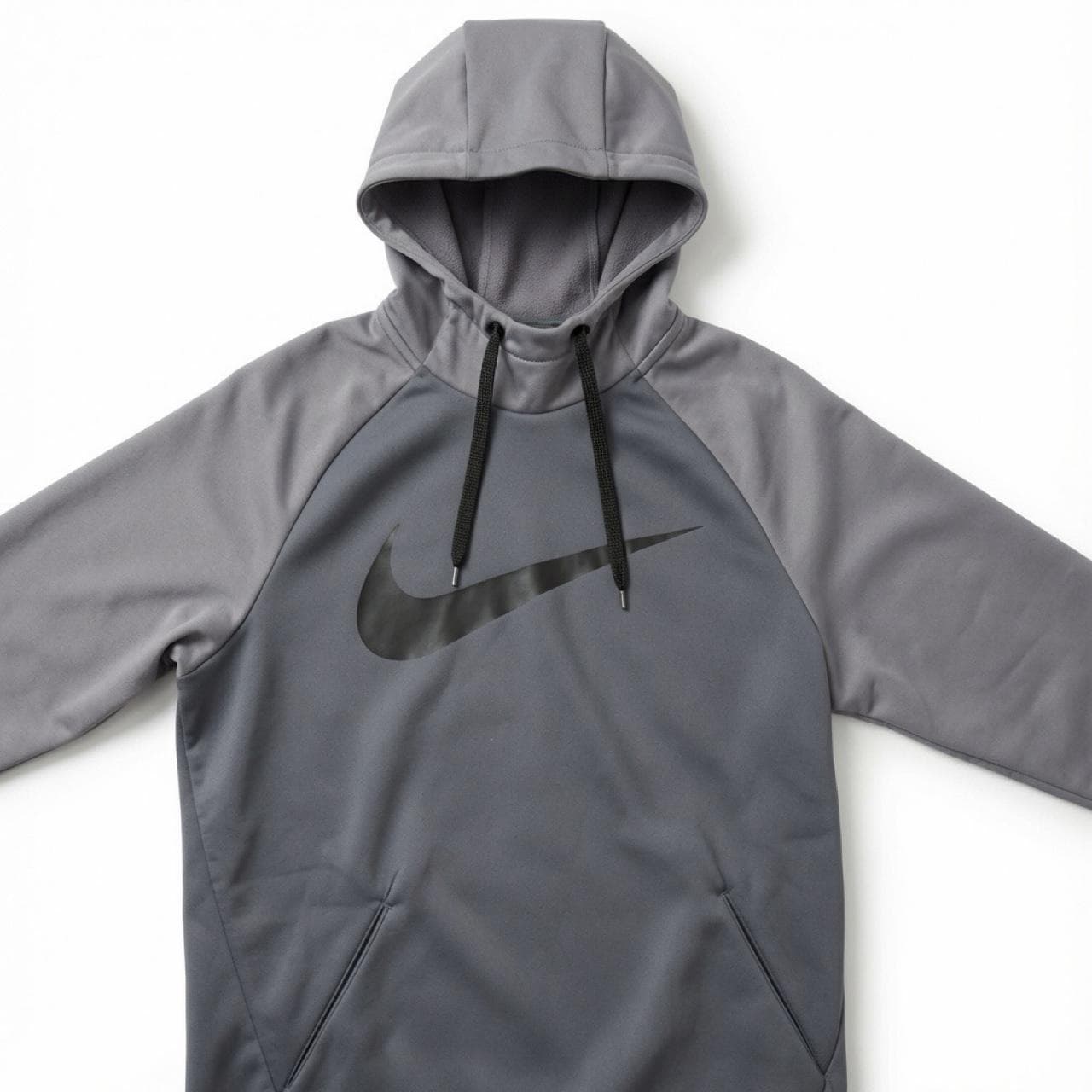 Super Rare Early 2000s Nike Dri-Fit Two-Tone Grey Hoodie
