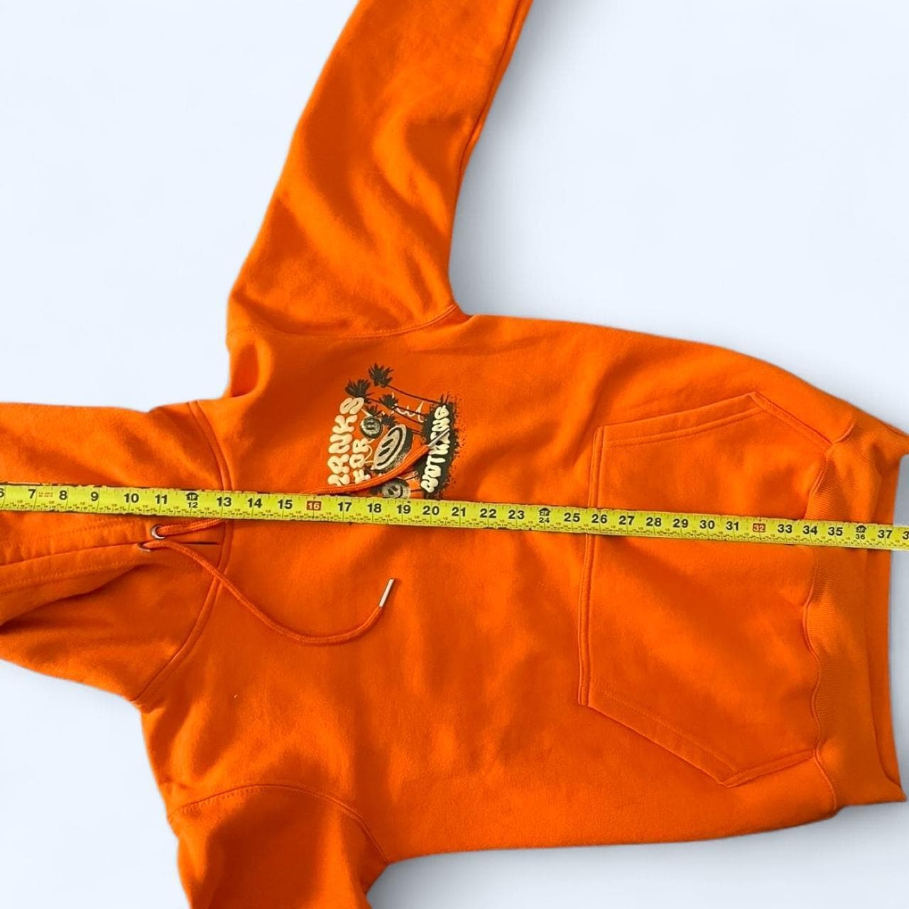 SUPER RARE Early 2000s Orange Hoodie - Thumbnail 7