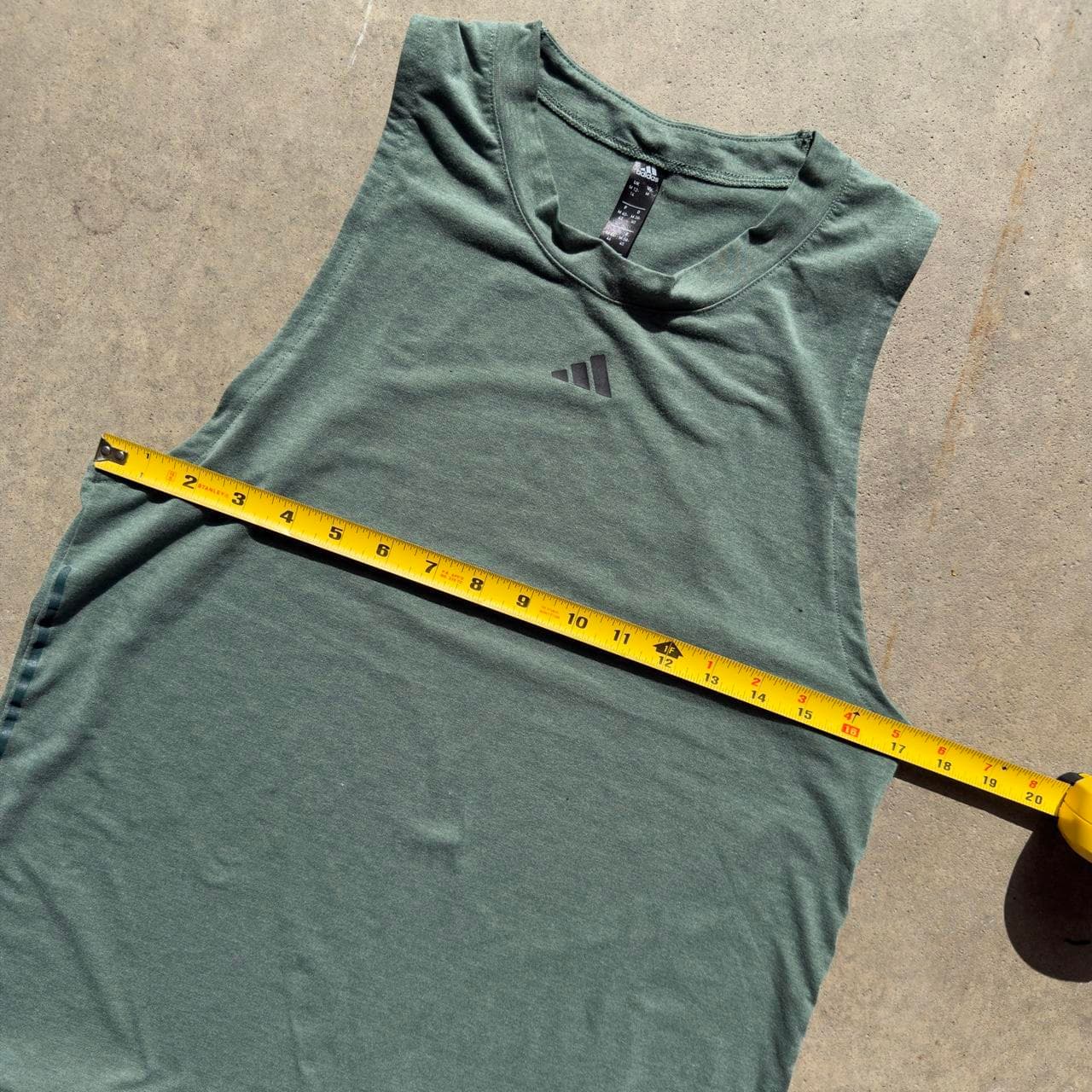Super Rare Early 2000s Adidas Green Tank Top - Rare Vintage Grail - Thumbnail 6