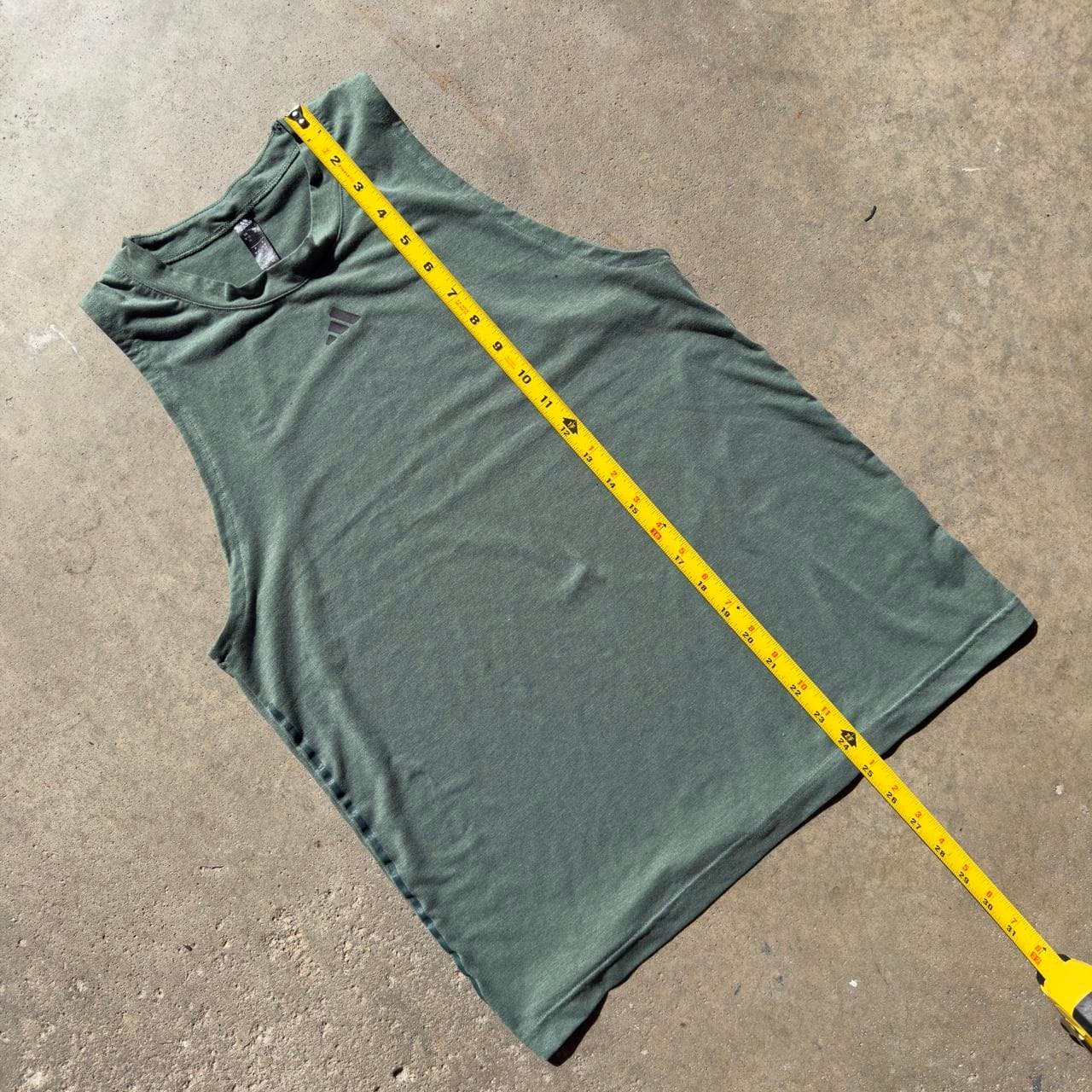Super Rare Early 2000s Adidas Green Tank Top - Rare Vintage Grail - Thumbnail 7