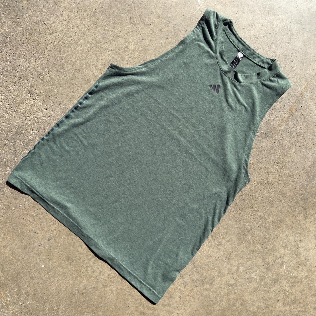 Super Rare Early 2000s Adidas Green Tank Top - Rare Vintage Grail - Thumbnail 4