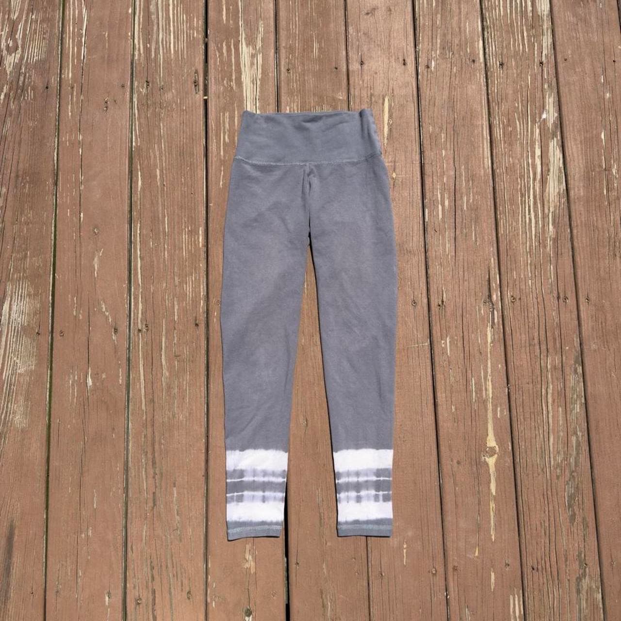 VTG Y2K Aerie Tie-Die Grey Flare Leggings Rare
