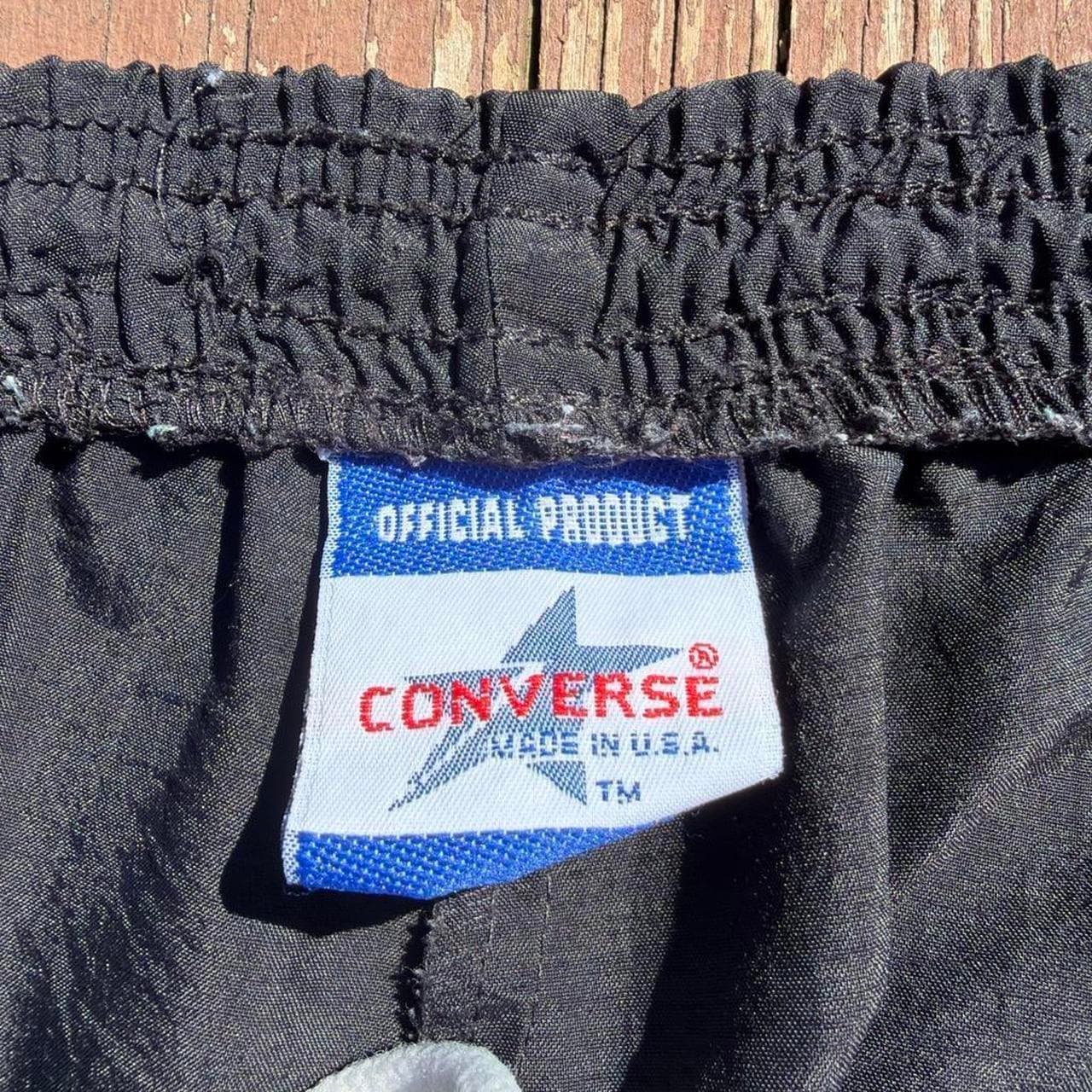 ULTRA RARE 1980s CONVERSE NYLON TRACK PANTS - 80s GRAIL - Thumbnail 2