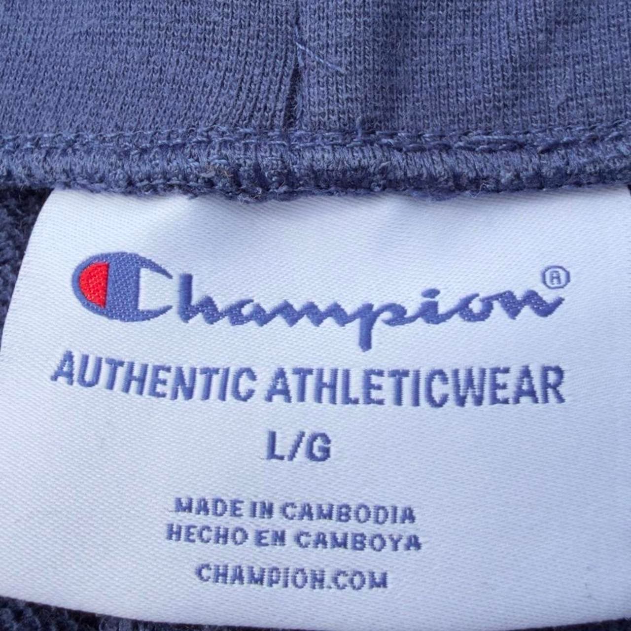 Rare Vintage Y2K Grail Champion Sweatpants w/ Embroidered Retro Logo - Thumbnail 4