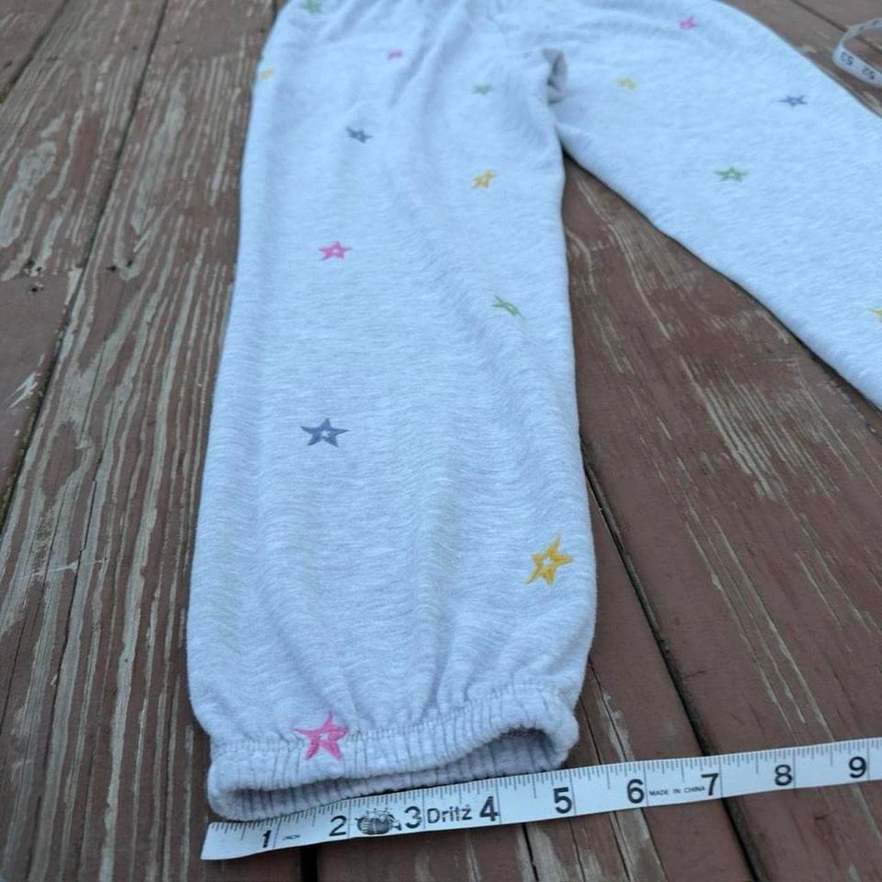 Rare Early 2000s Star Embroidered Grey Sweatpants - Thumbnail 7