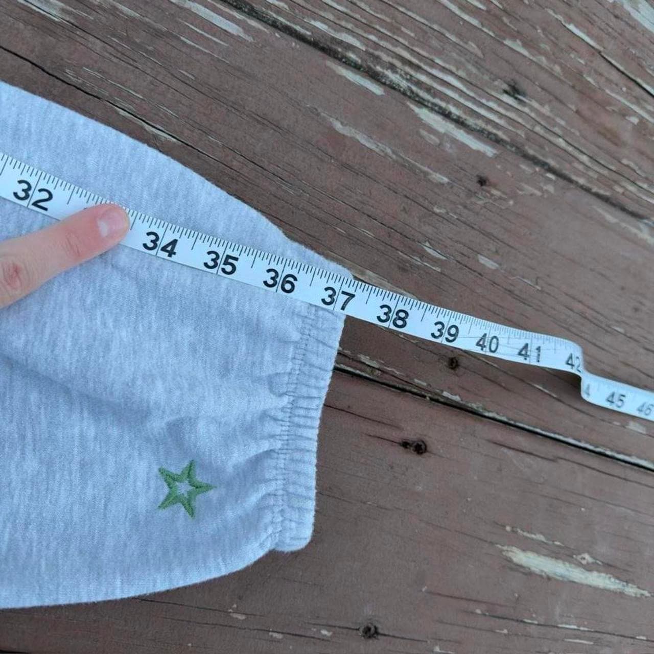 Rare Early 2000s Star Embroidered Grey Sweatpants - Thumbnail 6